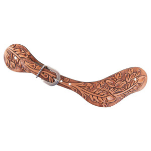 Cashel Antique Leaf Spur Straps